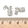 Brass Micro Pave Cubic Zirconia Pendants X-KK-Z120-29P-3