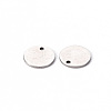 Non-Tarnish 201 Stainless Steel Stamping Blank Tag Pendants STAS-T058-10mm-P-3