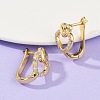 Brass Micro Pave Clear Cubic Zirconia Clip-on Earrings EJEW-F895-22B-G-3