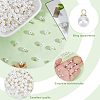 150Pcs ABS Plastic Imitation Pearl Pendants SACR-HY0001-10-5