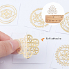 SUNNYCLUE Chakra Theme Self Adhesive Brass Stickers DIY-SC0010-59-3