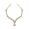 Alloy Rhinestone Hair Chain OHAR-M044-01G-1
