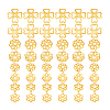 48Pcs 4 Styles 925 Sterling Silver Bead Caps STER-PH0003-97-6
