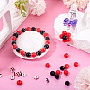 100Pcs 2 Colors Opaque Acrylic Beads MACR-TA0002-52-9