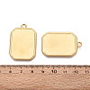 304 Stainless Steel Pendant Cabochon Settings STAS-N108-76G-3