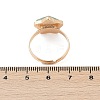 Star Natural Green Aventurine Adjustable Rings RJEW-H241-01G-04-3