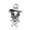 Tibetan Style Alloy Pendants TIBE-ZN61602-AS-RS-1