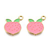Light Gold Plated Alloy Charms ENAM-T009-08-2