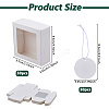 30Pcs Square Kraft Paper Visible Window Storage Mailer Boxes DIY-DC0004-32-2