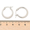 Tarnish Resistant 304 Stainless Steel Hoop Earrings EJEW-F105-23P-3
