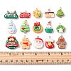 30Pcs 15 Styles Christmas Opaque Resin Pendants CRES-FS0001-33-5