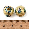 Rack Plating Brass Enamel Beads KK-P276-22A-G-2