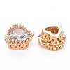 Brass Micro Pave Cubic Zirconia Charms KK-S356-773E-2