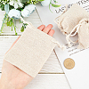 Flax Cloth Blank DIY Craft Drawstring ABAG-GF0001-06A-3