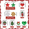 Christmas Theme Computerized Embroidery Polyester Iron On/Sew On Patches DIY-PH0023-25-2