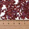 Spray Painted Glass Seed Beads SEED-F005-06A-01-4