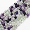 Natural Fluorite Bead Strands G-D840-56-4mm-AB-1