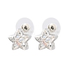 Women's Brass Stud Earrings KK-CBA6599-02P-1