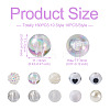 Spritewelry 160Pcs 10 Style ABS Plastic Imitation Pearl Beads & Transparent & Opaque Acrylic Beads FIND-SW0001-31-11