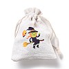 Halloween Cotton Cloth Storage Pouches ABAG-M004-01D-3