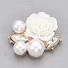 Alloy Rhinestone Cabochons PALLOY-T066-32KC-2