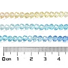 Transparent Painted Glass Beads Strands X1-DGLA-A034-T3mm-A13-3