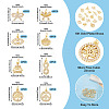 16Pcs 8 Styles Brass Micro Pave Cubic Zirconia Pendants KK-TA0002-30-3