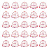 30Pcs UV Plating Acrylic Bead Caps PACR-TA0001-20C-1