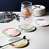 Porcelain Coasters AJEW-WH0133-004-6
