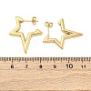 304 Stainless Steel Star Stud Earrings EJEW-B108-17G-5