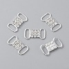 Brass Rhinestone Buckles FIND-WH0111-390A-2