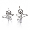 Rack Plating Alloy Wire Wrapped Pendants LS-PALLOY-S132-152P-RS-3