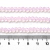 Baking Painted Transparent Glass Beads Strands DGLA-A034-J4MM-D09-4