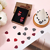 16Pcs 2 Colors Spary Painted Alloy Polyester Pendants FIND-SC0016-84-4