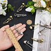 8Pcs 2 Colors Skeleton Halloween Zinc Alloy Brooch JEWB-FH0002-36-3