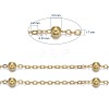Brass Flat Oval Cable Chains CHC018Y-G-6