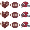 9Pcs 3 Styles Rugby Sports Enamel Pins JEWB-SC0001-99-1