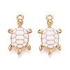 Alloy Enamel Pendants PALLOY-T092-26G-02-1