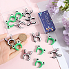 116Pcs 2 Styles Rabbit/Frog Food Grade Silicone Focal Beads SIL-SC0002-34-3