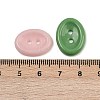 2-Hole Porcelain Buttons PORC-R010-05A-3