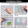 Car Decals- 1 Pcs Hand Car Hood Sticker ST-F711-1-12