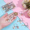 20Pcs 4 Styles Flamingo Shape & Word Alloy Enamel Pendants KEYC-PH01567-3