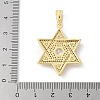 Brass Micro Pave Cubic Zirconia Pendants KK-P294-19G-3