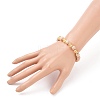 Round Natural Quartz Crystal Beaded Stretch Bracelets BJEW-JB05607-03-3