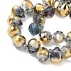 Electroplate Glass Beads Strands EGLA-D030-17Z-3