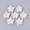 Flower Acrylic Bead Caps X-SACR-T017-51B-1