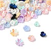 120Pcs 3 Styles Opaque Resin Beads RESI-FS0002-29-2