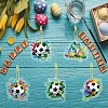 DIY Diamond Painting Football Keychain Kit PW-WG39BEF-01-4