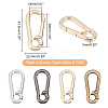 8Pcs 4 Colors Zinc Alloy Lobster Claw Clasps FIND-WR0004-55-3