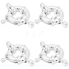 12Pcs Brass Spring Ring Clasps KK-BBC0024-17B-1